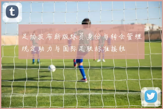 足协发布新版球员身份与转会管理规定助力与国际足联标准接轨